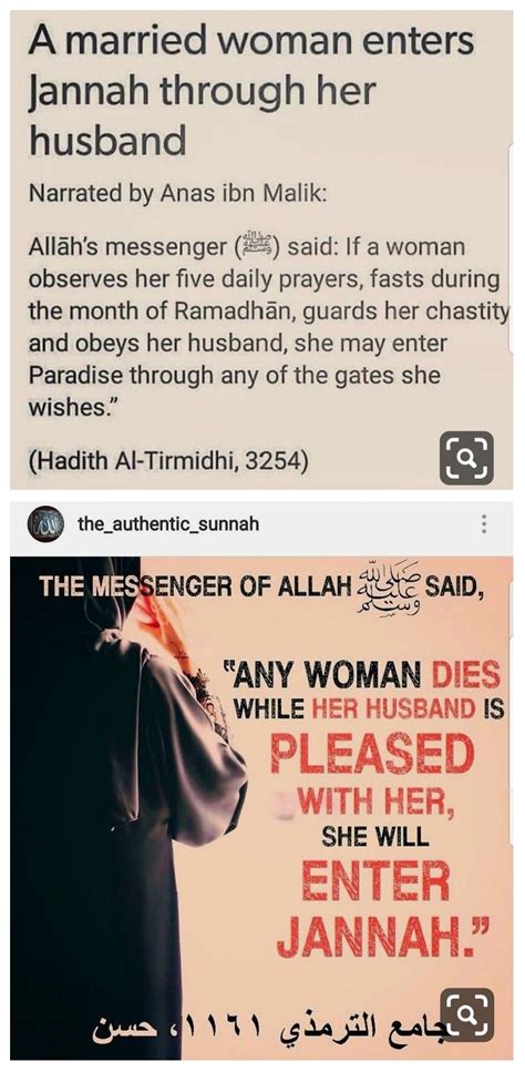Jannah For Women Through Obeying And Pleasing Husband Islamic Quotes