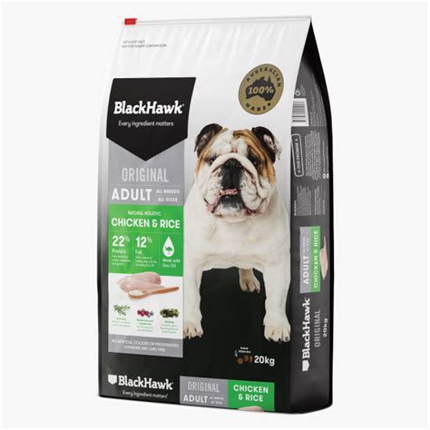 Black Hawk Adult Chicken And Rice 20kg Wb Hunter