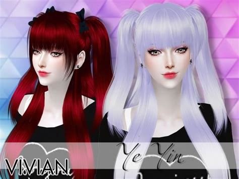 Viviandangs Vivian Hair Yeyin Sims 4 Anime Sims 4 Sims