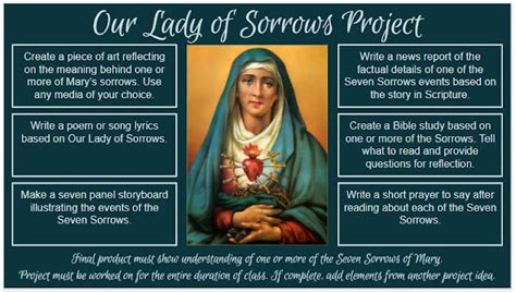 Look To Him And Be Radiant The Seven Sorrows Of Mary Reflection