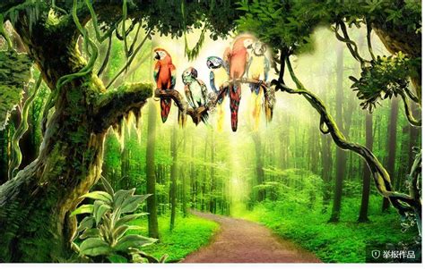 Green Wallpapers Beautiful Scenery Wallpapers Dream Forest 3d Three