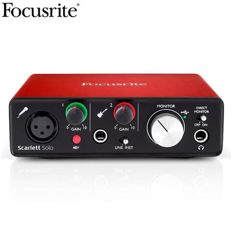 An audio interface can also give you outputs. New Version Focusrite Scarlett Solo (2nd gen) 2 input 2 ...