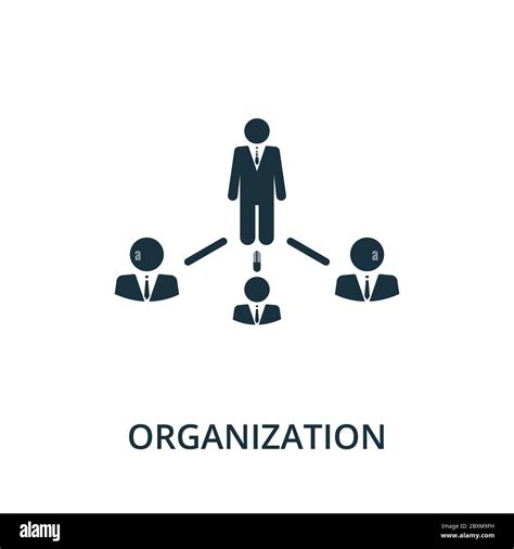 Organization Icon From Reputation Management Collection Simple Line