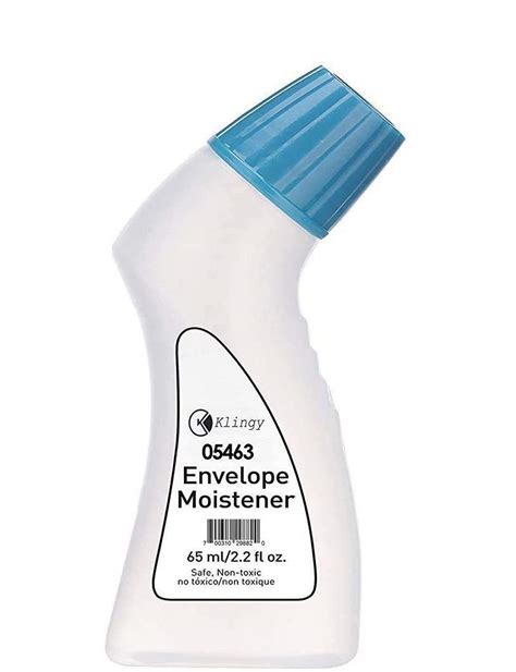 Envelope Moistener With Adhesive Clog Free Fast Drying Quickly
