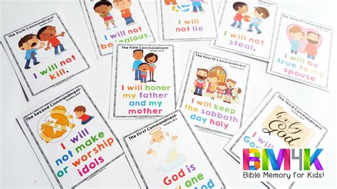 It includes bookmarks, coloring pages, copywork sheets, and much more! Ten Commandments for Kids