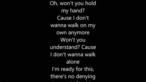 Hold My Hand Jess Glynne Lyrics Youtube