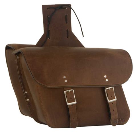 Brown Leather Motorcycle Saddlebags Fox Creek Leather