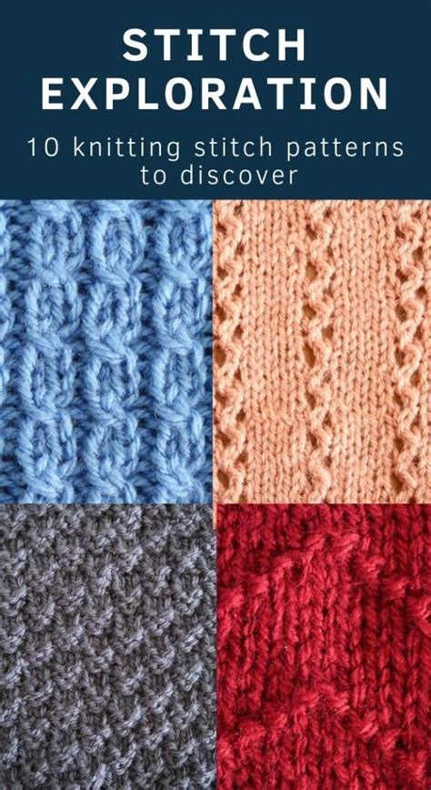 Uses dk weight self striping yarn. 10 Days of Free Knitting Stitch Patterns | Knitting with ...