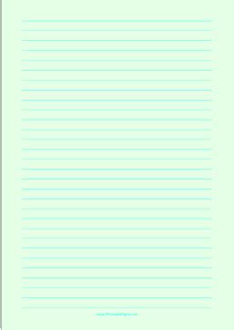 wide ruled paper  cyan lines   light green background  type  paper   helpful