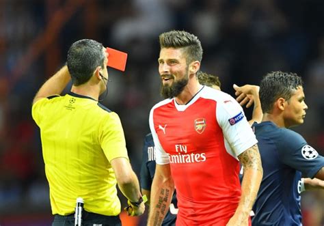 Arsenal News Olivier Giroud Slams Marco Verratti Over Red Card Vs Psg