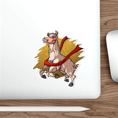 Runner Llama Logo Premium Die Cut Stickers Beast Llama Clothing And More