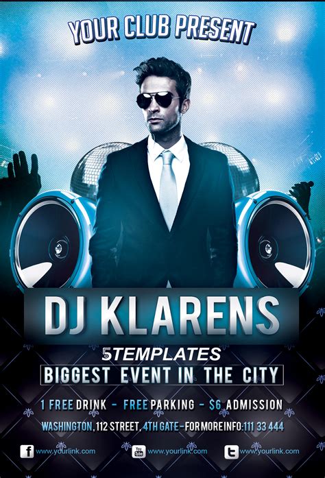 Guest Dj Flyer Free Psd Template By Klarensm On Deviantart