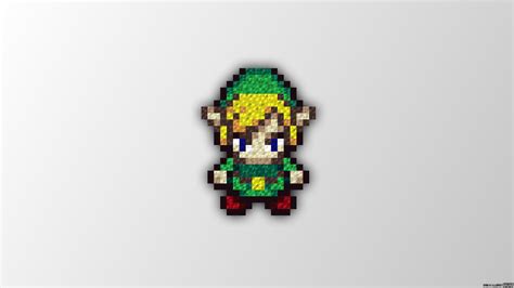 Wallpaper Link The Legend Of Zelda Trixel Pixel Art Piksel Video