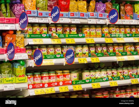 Baby Food In Tesco Supermarketengland Uk Stock Photo Alamy