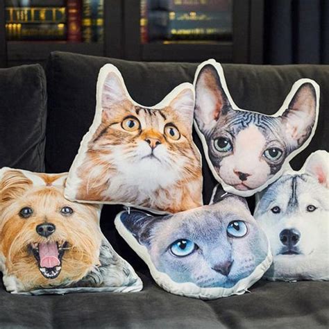 Custom Pet Photo Pillow Custom Pet Face Pillow 3d Portrait Pillow