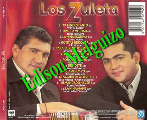 Melodias De Colombia Los Hermanos Zuleta Los Zuleta 2000