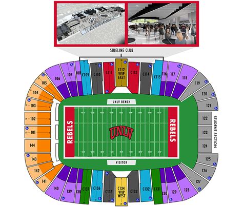 Allegiant Stadium Seating Chart With Rows And Seat Numbers