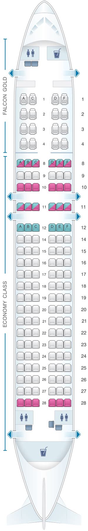 Seat Map Gulf Air Airbus A320 200 Seatmaestro