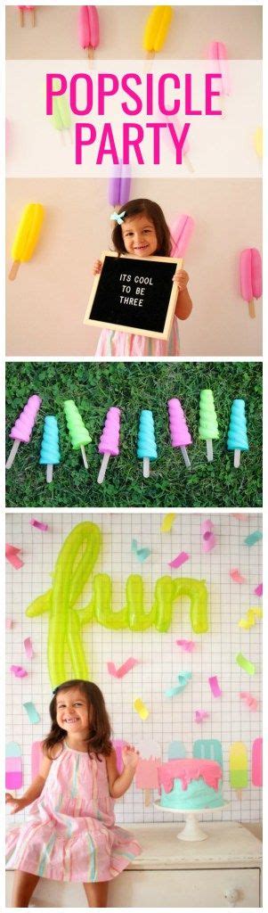 Popsicle Party For Carmendys 3rd Birthday Ice Cream Off Paper