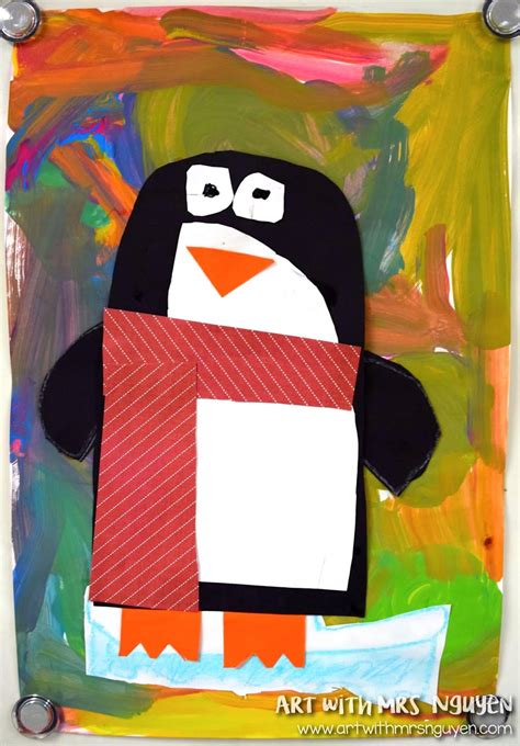 Winter Penguins K Art With Mrs Nguyen
