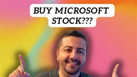 Is Microsoft Stock A Buy Right Now Msft Stock Analysis Youtube