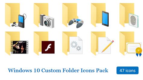 Windows 10 Custom Folder Icon Pack By Terraromaster On