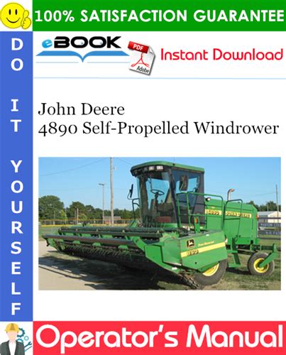 John Deere Self Propelled Windrower Operators Manual PDF Download