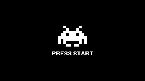Space Invaders Video Game Art Pixels Text Black Background Video