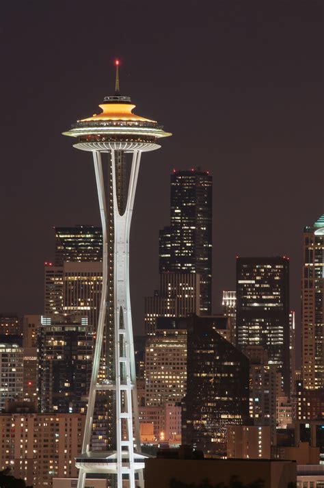 Seattle Space Needle At Night From Kerry Park This Angle Flickr
