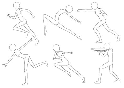Anime Running Pose Drawing Anime Child Poses Anime Character Pose