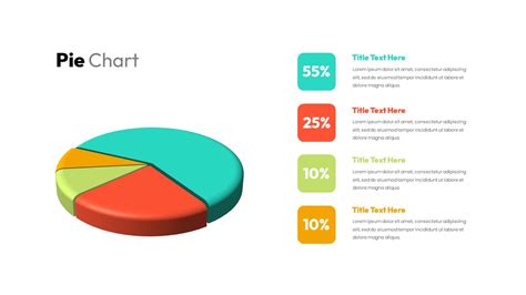 3d Pie Chart Presentation Template For Powerpoint And