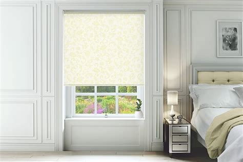 Stirling Yellow Blackout Roller Blind Unbeatable Blinds