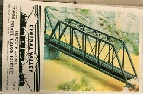 Ho Scale 150 Pratt Truss Bridge Kit By Central Valley 3827144235