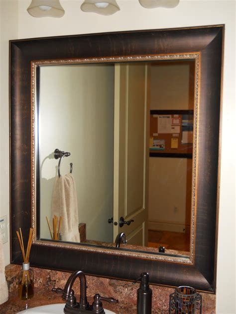 Bathroom Mirror Frame Kit Canada Image Of Bathroom And Closet