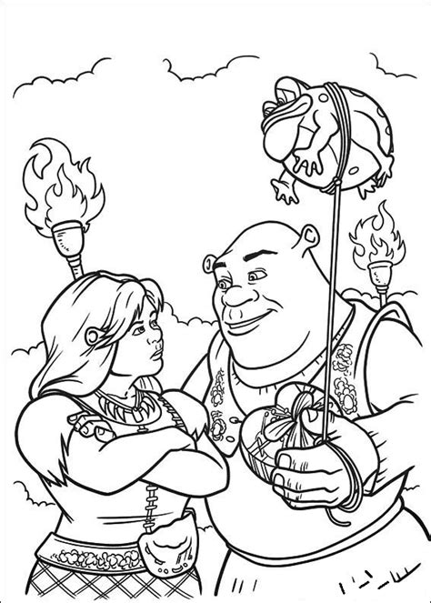 Top 7 Shrek Coloring Pages With Fiona And Friends Coloring Pages