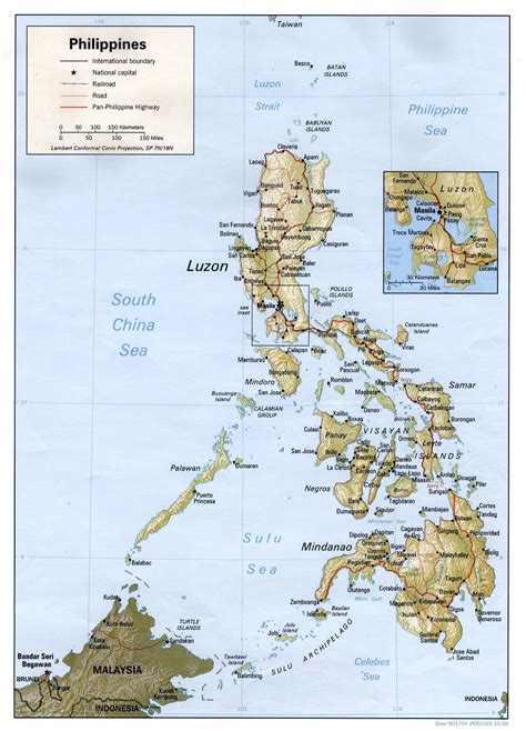 Maps Of Philippines Detailed Map Of Philippines In English Tourist Map Of Philippines Road