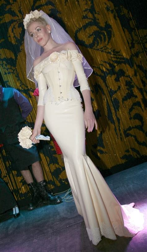 Latex Wedding Dress Latex Wear Fetish Fashion Latex Fashion Long