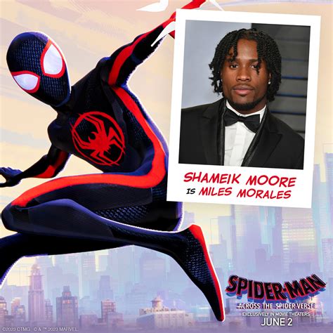 Shameik Moore Is Miles Morales Spider Man Across The Spider Verse