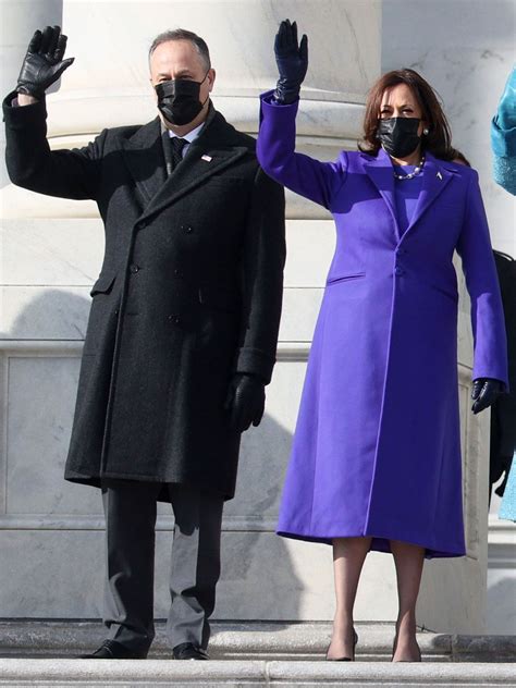 Doug emhoff and kamala harris at wednesday's inauguration at the u.s. Why Kamala Harris's Outfit Made a Striking Statement at the Inauguration