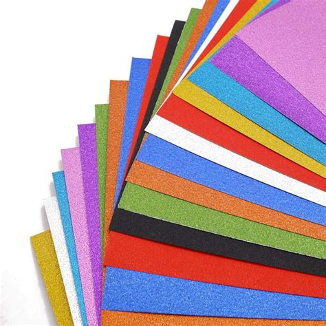 Glitter Cardstock Paper 20 Sheets Sparkly Paper Premium Craft