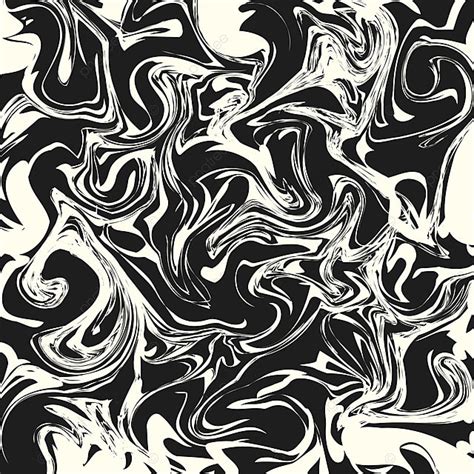 Abstract Wave Pattern Black And White Marble Texture Wall For Interior