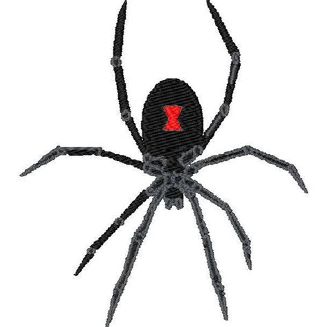 Black Widow Spider Embroidery Design Spider Digitized Embroidery