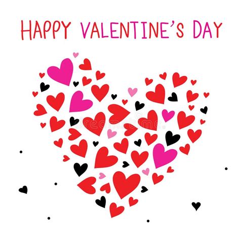 Happy Valentine S Day Sweetheart Cute Cartoon Vector Stock Vector