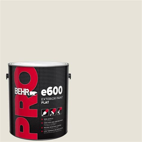 Behr Pro 1 Gal Hdc Nt 21 Weathered White Flat Exterior Paint Pr61001