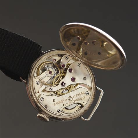1918 Longines Gents Ww1 Military Style Silver 925 Watch Empressissi