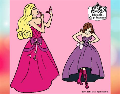 Dibujo De Barbie En Clase De Protocolo Pintado Por En Dibujos Net El