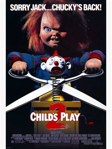Chucky 2 Childs Play 2 Movie Poster Poster By Roll The Mall In 2021