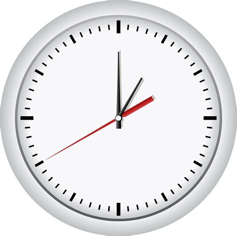 White Wall Clockpng Clip Art - Jam Dinding Vektor Png Transparent Png