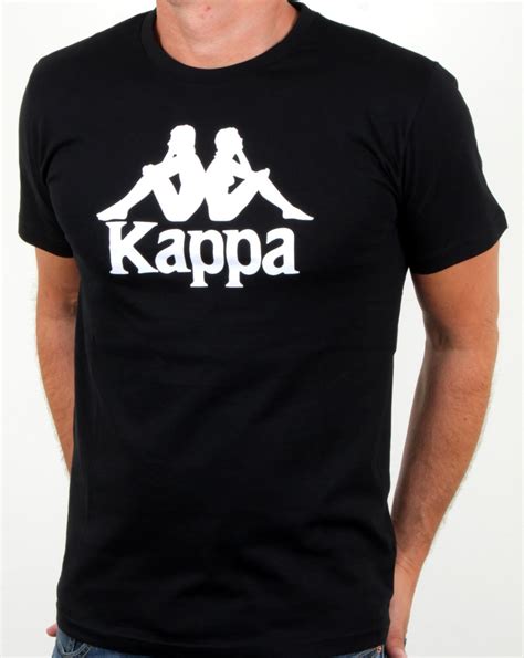Kappa Estessi T Shirt Black Mens T Shirt Cotton Sport Crew Neck