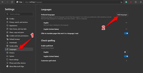 How To Change Microsoft Edge Display Language